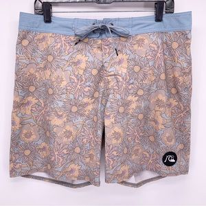Quicksilver Highline Recycled Hemp Swim Shorts Size 33
